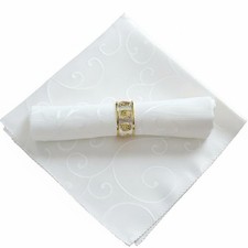 Quadratische Jacquard Tischserviette, Polyester, vielseitig, Hotel, Hochzeit,