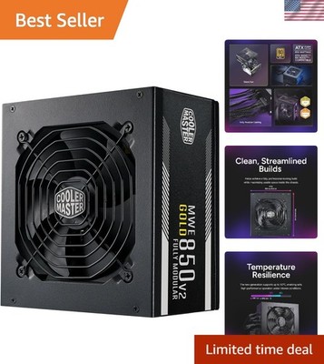 Efficient 850W MWE Gold 850 V2 Power Supply | Flexible Cable Management System