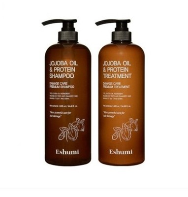 K-beauty Eshumi JOJOBA OIL & PROTEIN SHAMPOO + Treatment 1020 ml / 34.49 fl oz