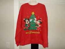 Disney Parks Walt Disney World Mickey  Minnie Mouse Christmas Sweatshirt Sz 3X