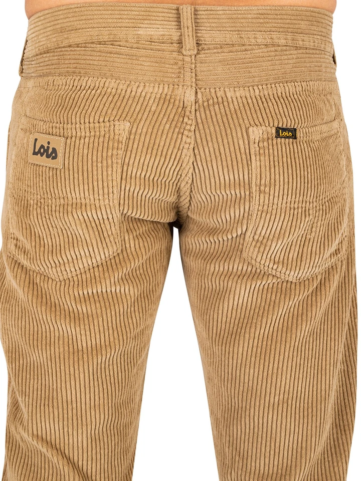 Lois Jeans Pour des hommes Nouveau jean Dallas à gros cordon, Beige - Photo 4/4