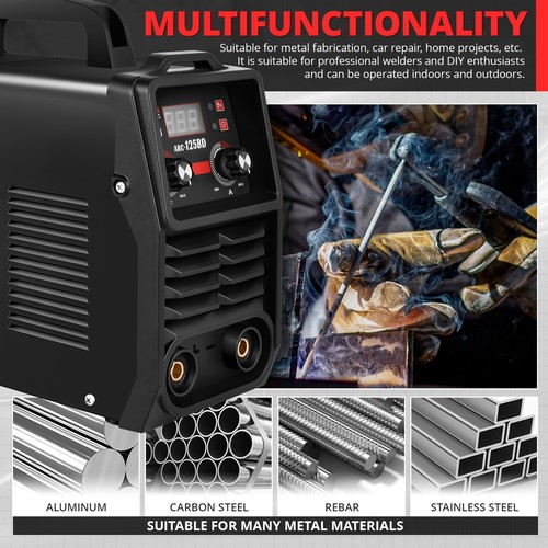110V Portable Mini IGBT ARC Welding Machine Inverter Electric Welder Stick Black - 第 5/6 張圖片