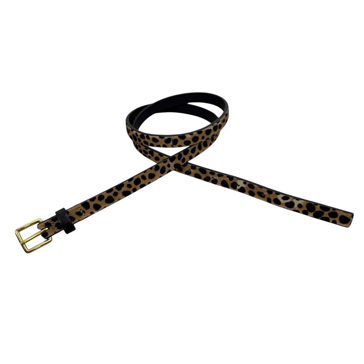 J. crew Leopard calf hair belt Ladies J.Crew Factory Leopard Calf Hair Belt M/L 44 main image 2