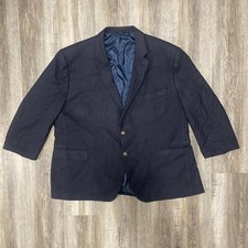 Jos A Bank Blazer Mens Size 40R Navy Blue 100 Wool Brass Button Traditional Fit