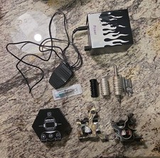 Lot Of Miscellaneous Tattoo Equipment, Power Supplies, Tips, Grips, Needles