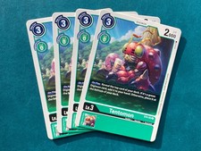 Tentomon ST4-03 Playset Starter Deck Giga Green Digimon Card Game x4