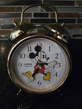 Vintage Disney Mickey Mouse Lorus Quartz Alarm Clock - TESTED/ WORKS 