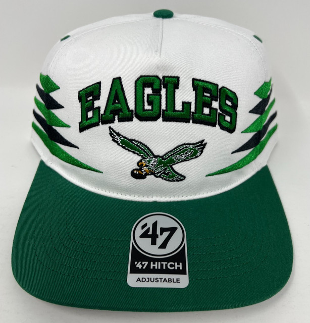 Philadelphia Eagles '47 Hitch Relaxed Fit Diamond Cut White Snapback NFL Hat