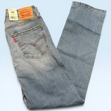 Levis 724 High Rise Slim Straight Jeans Womens 29x30 Light Wash Blue Denim