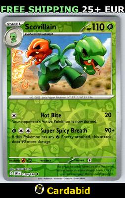 Scovillain - SVI #029/198 SV01: Scarlet & Violet Base Set Reverse Holo Kodama NM