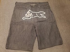 Rare Classic Billionaire Boys Club Running Dog Denim Jeans Short. Black Size XL