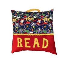 Paw Patrol Handmade 16x17" Pillow w/Book Pocket - NEW