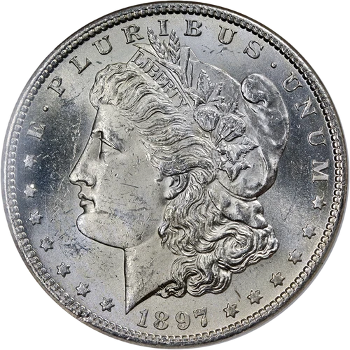 1897-S Morgan Silver Dollar NGC MS62 Blast White Superb Eye Appeal