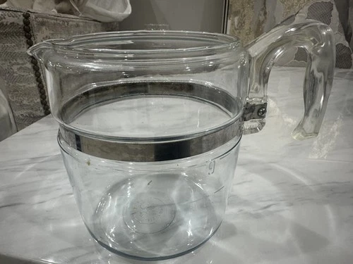 Vintage Pyrex 7759-B Flameware Glass Percolator Coffee Pot Only 9 Cup