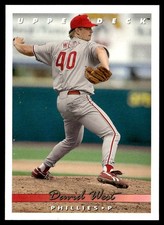 1993 Upper Deck David West Philadelphia Phillies #710