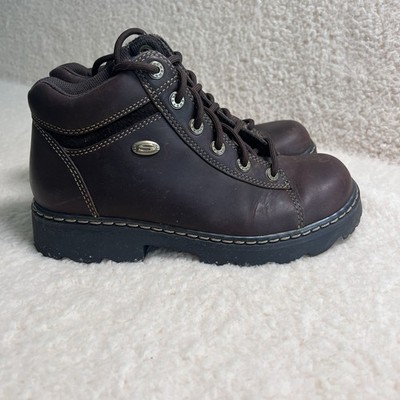 Skechers Jammers Vtg 90s Y2K Womens 7.5 Brown Leather Chunky