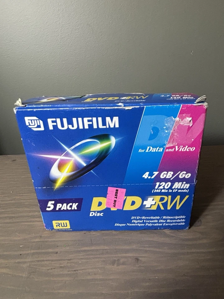 DVD-RW Fujifilm Discs DVDs 120 Min 4.7GB Jewel Cases Brand New Pack Of 5 - Image 4 of 4