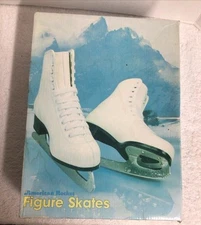 Vintage American Rocket Figure Skates Women’s Sz 6 White Style 520 New In Box