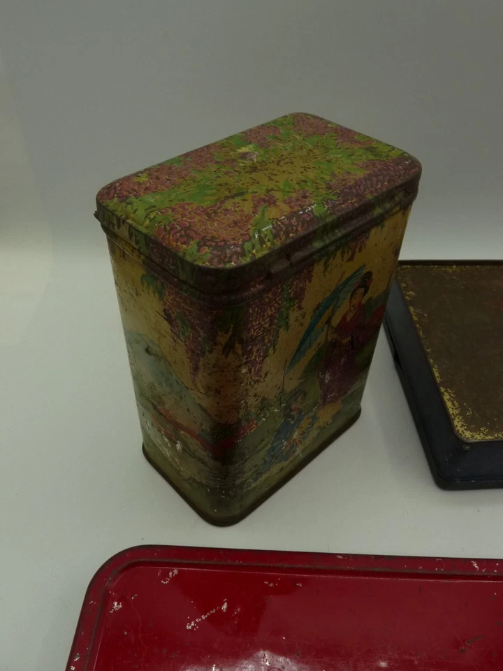 Boite métallique anglaise vintage - lot de 9 - Photo 3/4