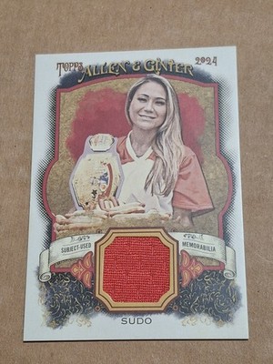 2024 MIKI SUDO TOPPS ALLEN AND GINTER RELIC MEMORABILIA CARD #AGR-MSU HOT DOG