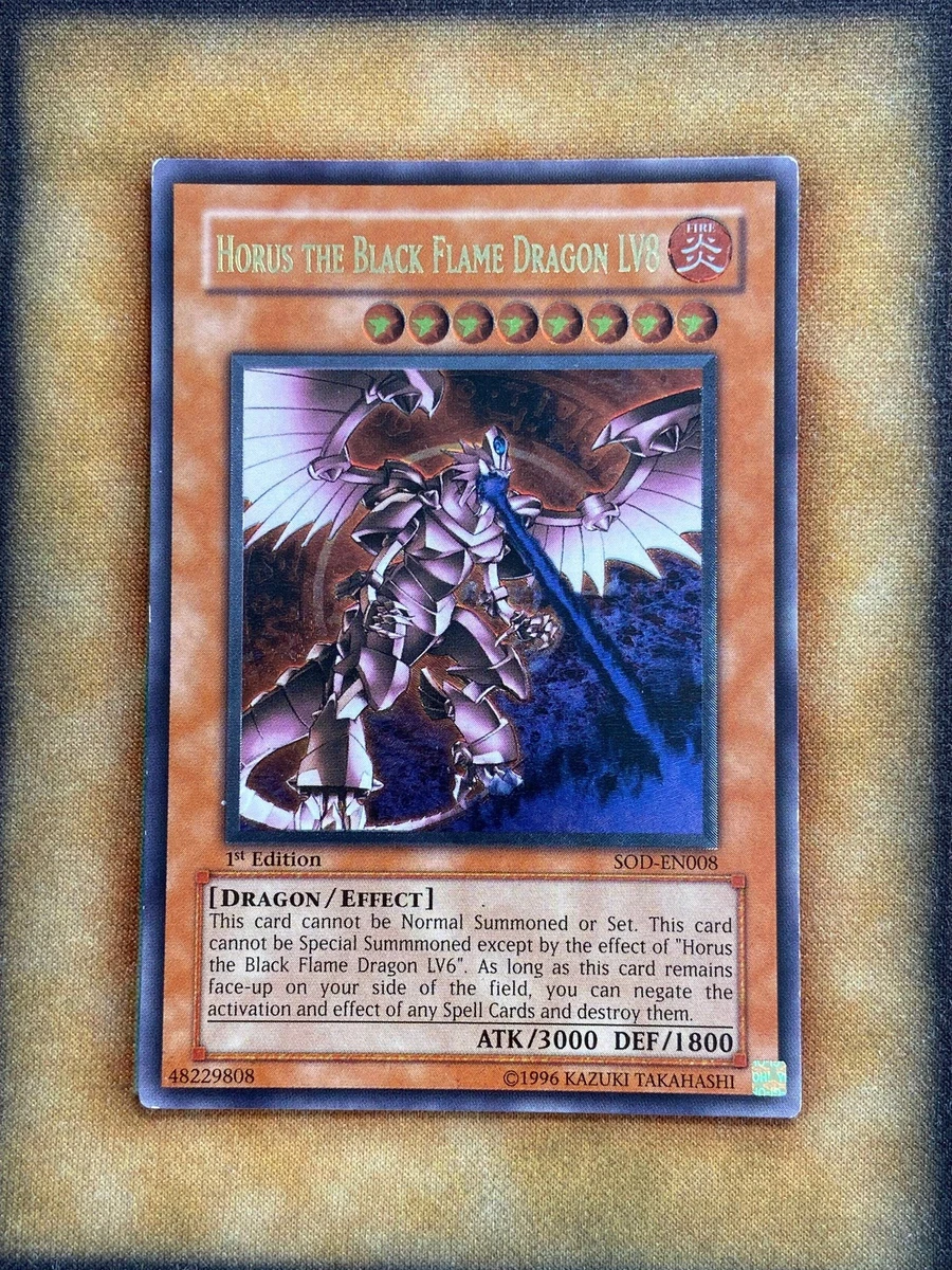 Horus the Black Flame Dragon LV8 SOD-EN008 Soul of the Duelist for