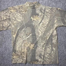 Vintage Duxbak Men’s L Realtree Camo Long Sleeve Hunting Shirt Pullover Outdoors