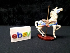 Vintage 1988 Franklin Mint Treasury of Carousel Art American Glory Horse 6"