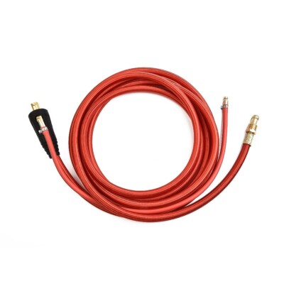 Wp26 Quick Connect Tig Welding Torch Gas-electric Integrated Red Hose Cable Wire