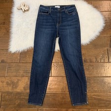 Cello Womens Jeans Super High Rise Skinny Size 11 Zipper Ankle Medium Wash Blue