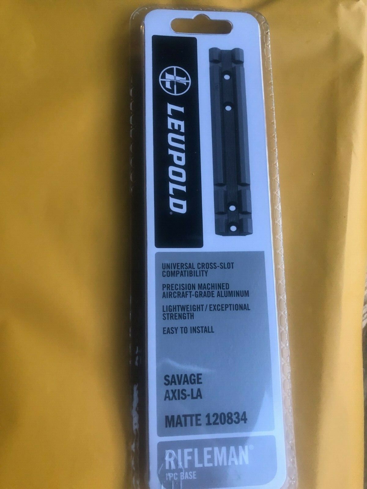 LEUPOLD SCOPE MOUNT Weaver Style for SAVAGE AXIS LA Matte Black Part