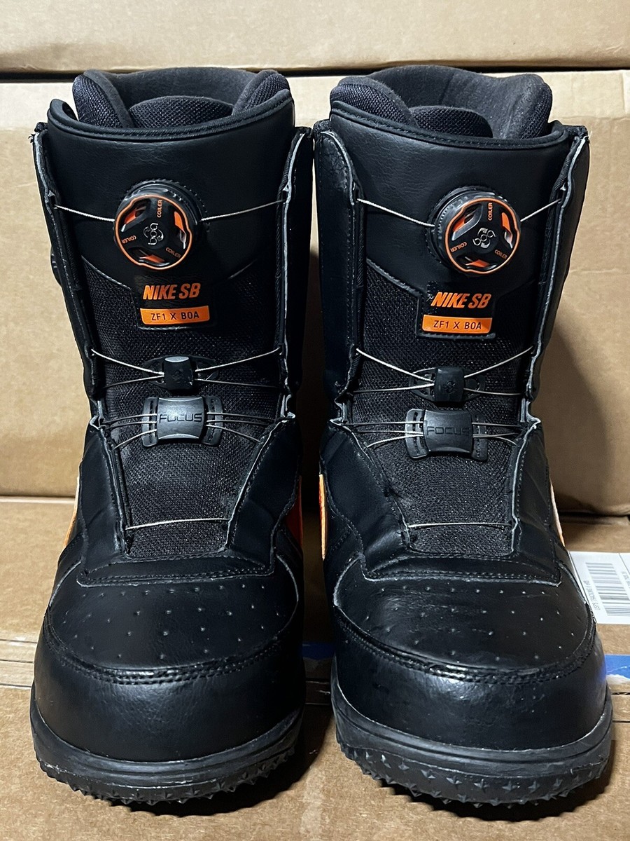 Nike SB Zoom Force 1 BOA ZF1 Snowboard Boots Black/Orange Nike SB Zoom Force 1 BOA ZF1 Snowboard Boots Black/Orange