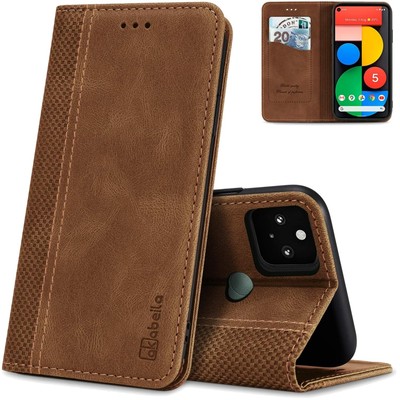 Akabeila Handyhülle für Google Pixel 7 Pro - Elegantes Leder Flip Case mit St...