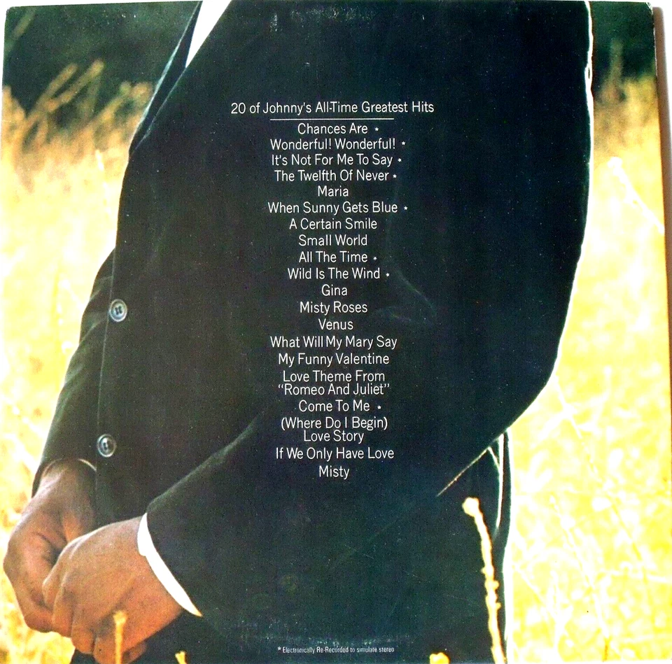 Johnny Mathis - All Time Greatest Hits, Double Vinyl LP, Unplayed 1st Press N/M! - Image 3 of 4