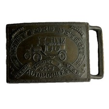 HENRY FORD Detroit MODEL T Auto AUTOMOBILES Vintage belt buckle Made In USA