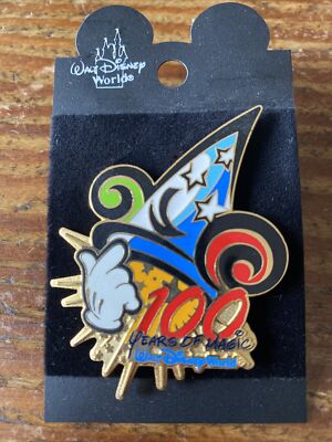 Walt Disney World 100 Years of Magic Sorcerer's Apprentice Hat 2002 Pin New