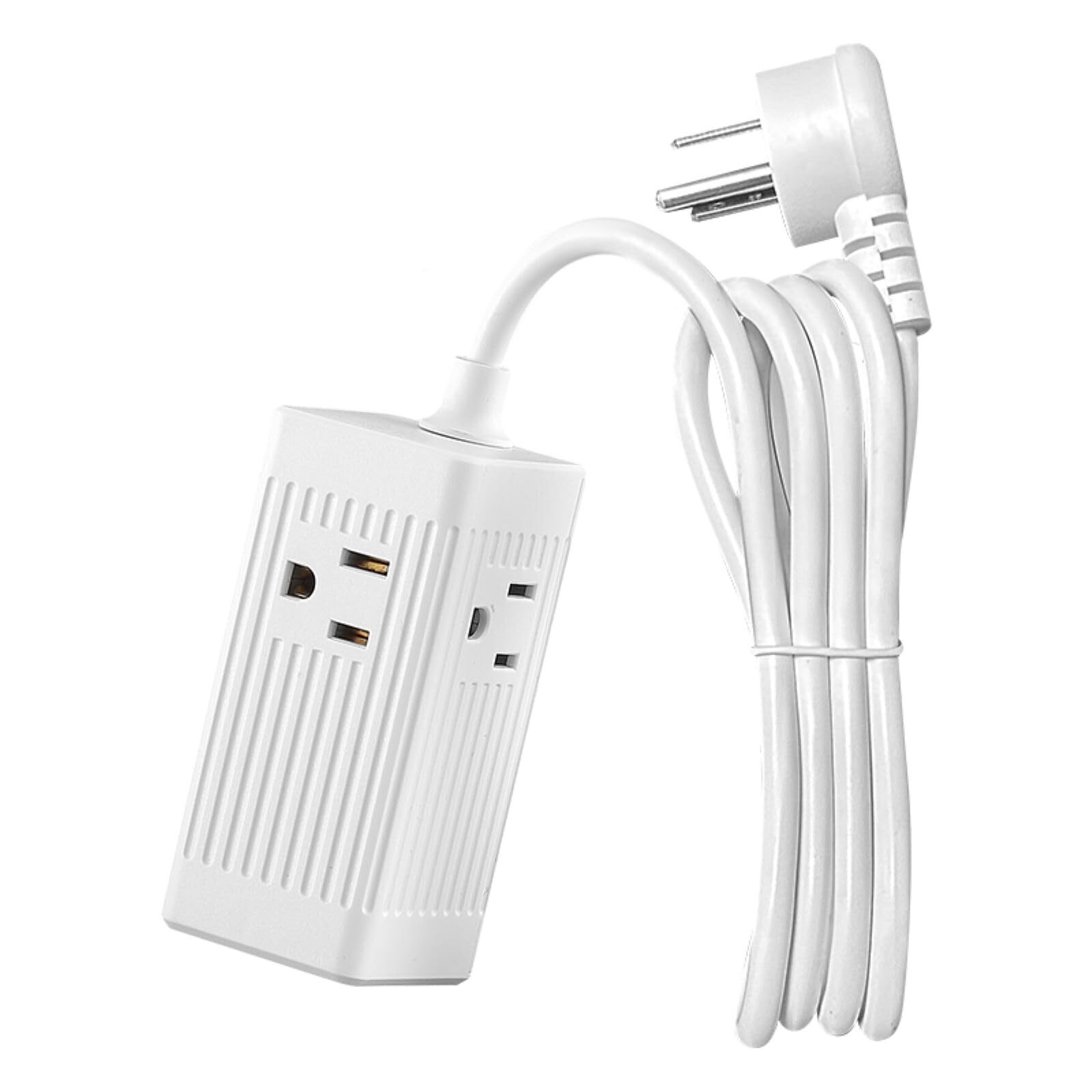 Surge Protector Power Strip-3 AC Outlets with 2 USB Charging Ports and 2 -C C...