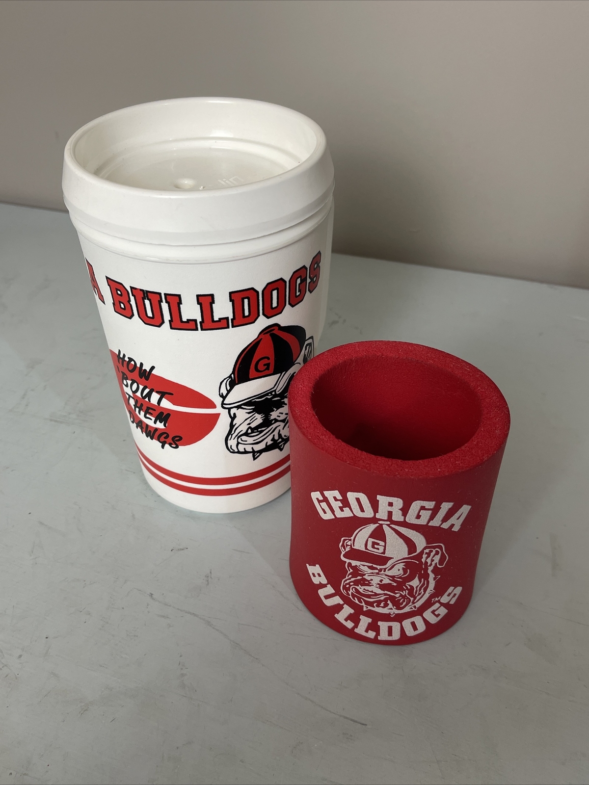 Vintage Rare Bulldogs Aladdin Plastic Cup And Koozie NCAA 1980s Classic eBay