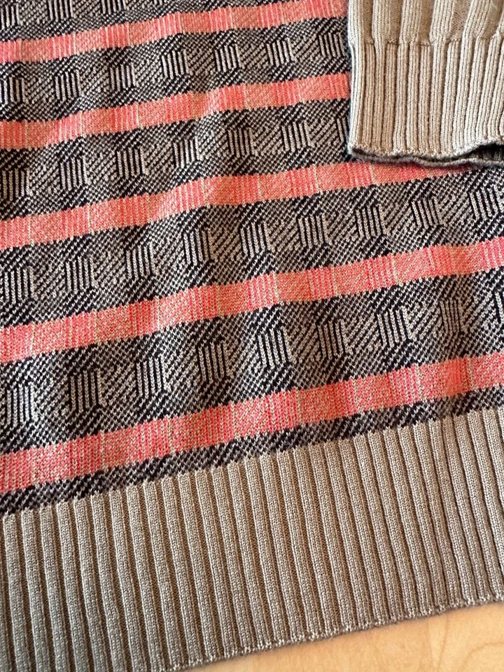 SUÉTER MONTE CARLO MEZCLA LANA CREMALLERA COMPLETA HOMBRE 46 NARANJA MARRÓN Foto 2 de 4