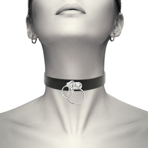 Black Choker Necklace For Women Vegan Leather Coquette Bsdm Tools Double Ring Ebay Black Choker Necklace For Women Vegan Leather Coquette Bsdm Tools Double Ring Ebay