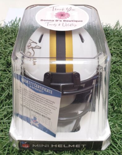 Drew Brees Autographed Lunar Eclipse Mini Helmet - Picture 2 of 3