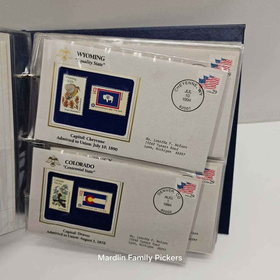 Vintage Postal Commemorative Society America's Fifty States Covers Collection - Image 4 of 4