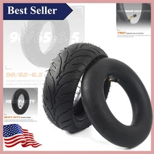 Universal Front 90/65-6.5 Tire and Tube Set for Mini Pocket Bikes - Heavy-Dut...