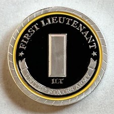 Challenge Coin Army Rank First Lieutenant Coin