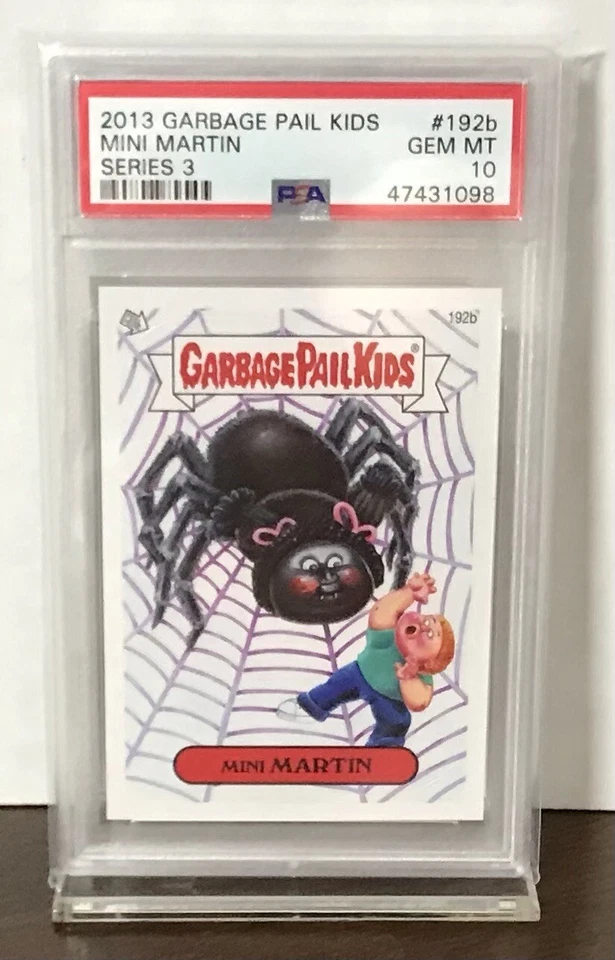 2013 GARBAGE PAIL KIDS MINI MARTIN #192B SERIES 3 PSA 10 GEM MINT LOW POP - Image 3 of 4