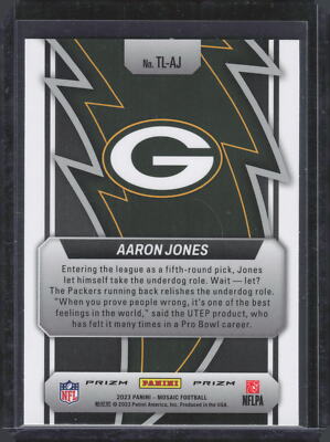 2023 Panini Mosaic Thunder Lane Mosaic #16 Aaron Jones | eBay