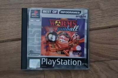 Worms Pinball - Sony Playstation - OVP PS1 Spiel mit Handbuch - getestet & funktionsfähig