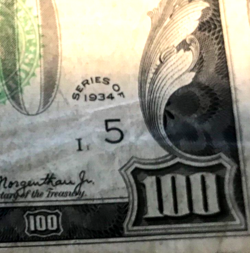 1934 $100.00 Dollar Bill & 1934 $50.00 Dollar Bill Green Seal - Picture 4 of 6