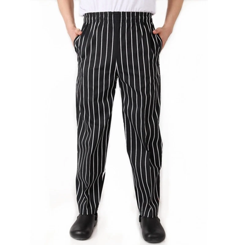 New Chef Working Pants Fashion Totel Restaurant Elastic Comfy Cook Work Trousers - Image 3 of 4