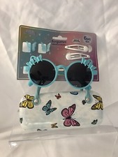 Girls Sunglasses with Matching White Case Butterfly