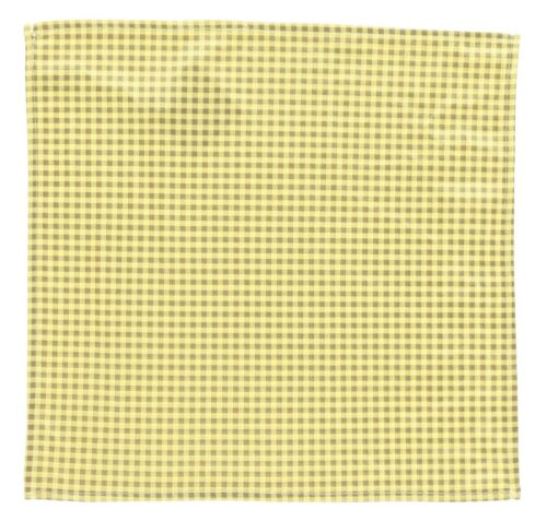 WURKIN STIFFS Mens Yellow Microfiber Patterned Pocket Square 140121 - Picture 1 of 2